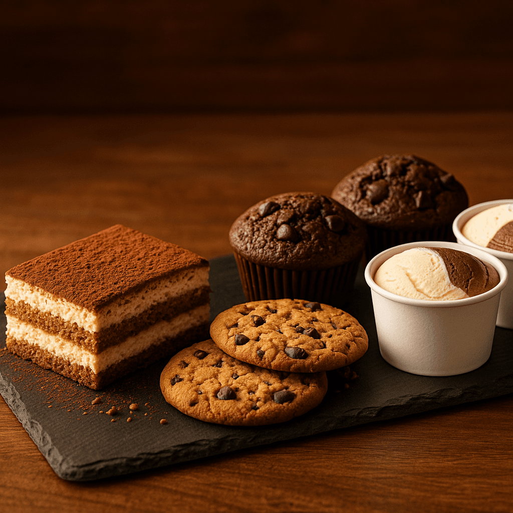 Tiramisu, Cookies, Muffins und Ben & Jerry's